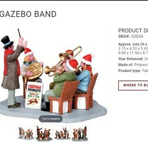 Lemax Christmas Village Gazebo Band - Retired
